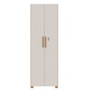 Ver imagem 3 de Armário para Escritório 2 Portas com Chave 61cm Nt 4020 Marrom Freijó/Off White