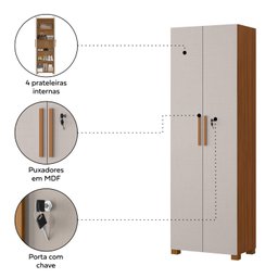 Armário para Escritório 2 Portas com Chave NT 4020  - 7