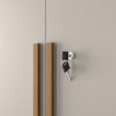 Ver imagem 2 de Armário para Escritório 2 Portas com Chave 61cm Nt 4020 Marrom Freijó/Off White