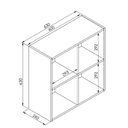 Ver imagem 3 de Nicho de Parede Organizador Multiuso Funcionale Preto