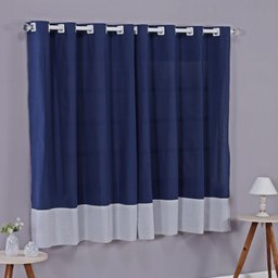 Enxoval de Bebe Kit de Berço Americano Cortina Algodão Menino Menina 8 Peças:chevron Marinho - 6