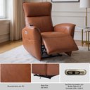 Ver imagem 4 de Poltrona do Papai Cinema Elétrica Quebec com Massagem Aquecimento Entrada Usb/usb-c Pu Caramelo G94