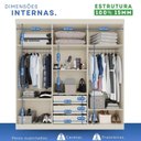 Ver imagem 6 de Guarda-Roupa Casal 6 Portas 3 Gavetas com Espelho Roma Espresso Móveis Branco/Off Arenas