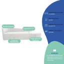 Ver imagem 4 de Recamier Curvo Orgânico 160cm 2 Lugares Lado Direito para Sala Estar Bouclé Paris Branco