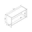Ver imagem 3 de Nicho de Parede Horizontal Organizador Multiuso Funcionale Preto