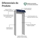 Ver imagem 3 de Porta-geladeira 83 Cm 1 Porta Basculante Branco/azul Vik Madesa
