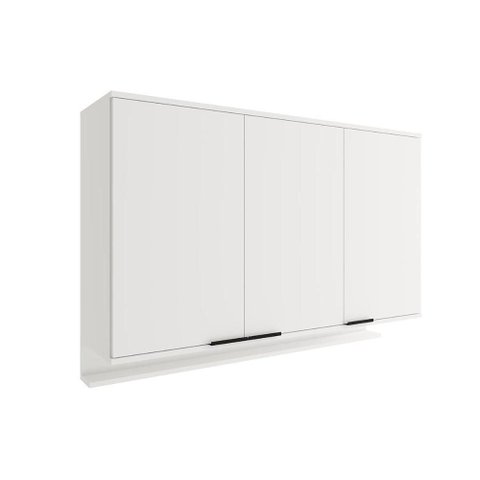 Armário de Cozinha Modulado Alpha 2501 C/ 3 Portas 120cm Branco - Carraro