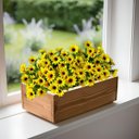 Ver imagem 1 de Kit 8 Plantas Flores do Campo Artificial Lembrancinha, Casamento, Decoração Interna Premium Realista