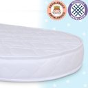 Ver mais imagens de Colchão Berço BF para Moisés Oval de Infantil Bebê Antialérgico 138x68x10cm 