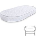 Ver imagem 1 de Colchão Berço BF para Moisés Oval de Infantil Bebê Antialérgico 138x68x10cm 