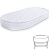 Colchão Berço BF para Moisés Oval de Infantil Bebê Antialérgico 138x68x10cm  - 1
