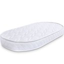 Ver imagem 2 de Colchão Berço BF para Moisés Oval de Infantil Bebê Antialérgico 138x68x10cm 