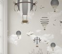 Ver imagem 2 de Papel de parede infantil Safári animal balão M² 50B