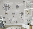 Ver imagem 5 de Papel de parede infantil Safári animal balão M² 50B