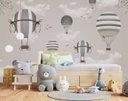 Ver imagem 3 de Papel de parede infantil Safári animal balão M² 50B