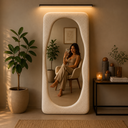 Ver imagem 1 de Espelho Malta - Linha Trama - - Nude - Boucle - 160x70