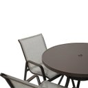 Ver imagem 3 de Jogo de Mesa 1,00m Tampo Aluminio 4 Cadeiras Piscina Jardim