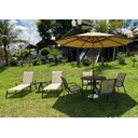 Ver imagem 2 de Jogo de Mesa 1,00m Tampo Aluminio 4 Cadeiras Piscina Jardim