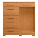 Ver imagem 7 de Kit Guarda Roupa Casal Mercure 6 Portas e Cômoda Verona 8 Gavetas MDP Cinamomo