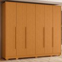 Ver imagem 3 de Kit Guarda Roupa Casal Mercure 6 Portas e Cômoda Verona 8 Gavetas MDP Cinamomo