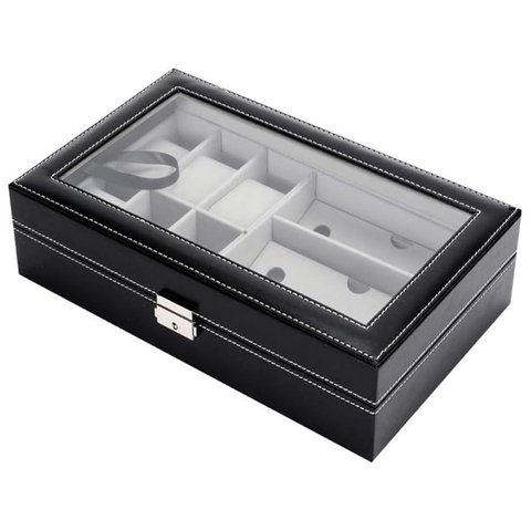 Porta Relogio Luxo Pulseira Oculos de Sol Caixa Estojo Expositor Organizador Mesa Penteadeira Armari