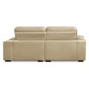 Ver imagem 5 de Sofa Retratil Reclinavel 2 Lugares 1,80m Crystal Veludo Bege Lansofbr