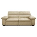 Ver imagem 3 de Sofa Retratil Reclinavel 2 Lugares 1,80m Crystal Veludo Bege Lansofbr