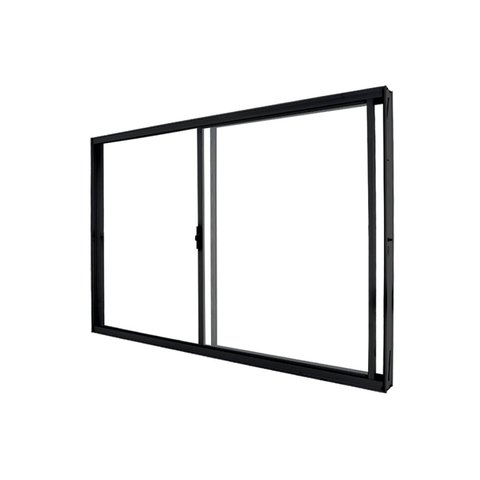Janela de Correr Abertura Direita Exclusiva 2 Folhas Vidro Liso 100x120cm CRV Portas e Janelas