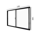 Ver imagem 3 de Janela de Correr Abertura Direita Exclusiva 2 Folhas Vidro Liso 100x120cm CRV Portas e Janelas