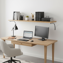 Ver imagem 3 de Prateleira de Parede Escritório Mão Francesa Piatina 30x60cm