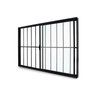 Janela de Correr Abertura Direita 2 Folhas Grade Vidro Liso 100x120cm Exclusiva Esquadrias - 1