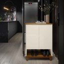 Ver imagem 4 de Sapateira Organizadora 2 Portas Hall Flow Offwhite - Rede Móveis