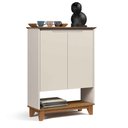 Ver imagem 3 de Sapateira Organizadora 2 Portas Hall Flow Offwhite - Rede Móveis