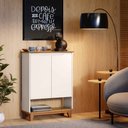 Ver imagem 1 de Sapateira Organizadora 2 Portas Hall Flow Offwhite - Rede Móveis