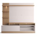 Ver imagem 7 de Estante Home Theater Ambiente Maceió Freijó Off White - Colibri