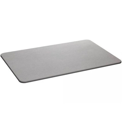 Tapete de Pedra Diatomita para Banheiro Cinza 60cm X 39cm