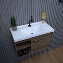 Ver imagem 6 de Gabinete Armário para Banheiro 60cm Mdf com Cuba - Monza Munique