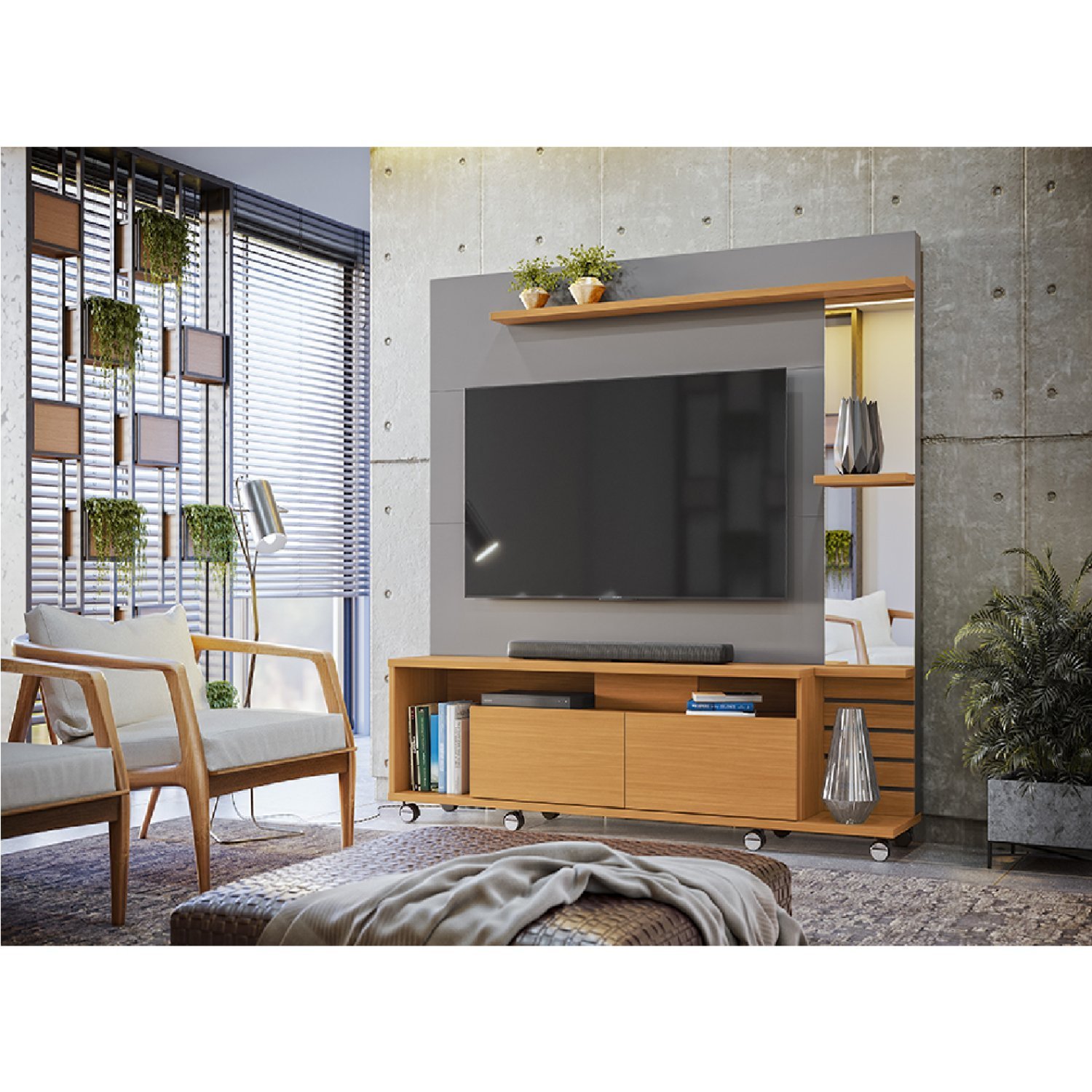Home Savana Cinza/tauari Toque BP Lukaliam Móveis | MadeiraMadeira