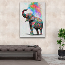 Ver imagem 3 de Quadro Elephant Colors -- BR ARTES Grande 118x78