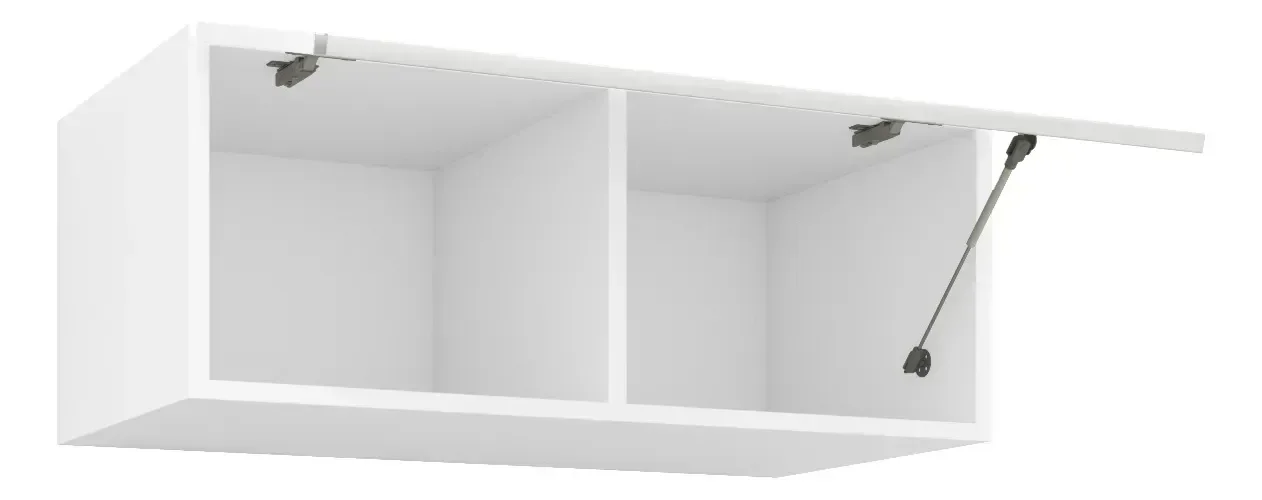 Armário de Cozinha Aéreo 90cm Branco Mdf - Lavanderia - 2
