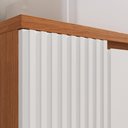 Ver imagem 6 de Conjunto para Banheiro Completo com Gabinete Madeira Maciça Cuba Sobrepor e Espelho com LED - Linha