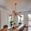 Ver imagem 4 de Luminária Pendente Modelo Sputinik 06 Hastes - Moderno Elegante Ideal para Sala, Quarto Cobre