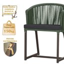 Ver imagem 4 de Mesa com 4 Cadeiras e Noronha Estofado 11 Trama Original Verde