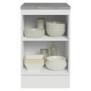 Ver imagem 5 de Balcão de Cozinha 50cm 1 Porta Branco/Crema Agata Madesa Branco/Crema