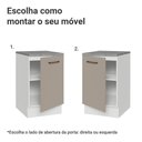 Ver imagem 4 de Balcão de Cozinha 50cm 1 Porta Branco/Crema Agata Madesa Branco/Crema