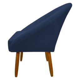 Poltrona Decorativa para Sala Recepção Manicure Consultório Stella Suede - 5