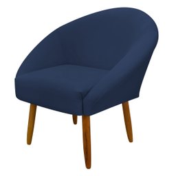 Poltrona Decorativa para Sala Recepção Manicure Consultório Stella Suede - 1