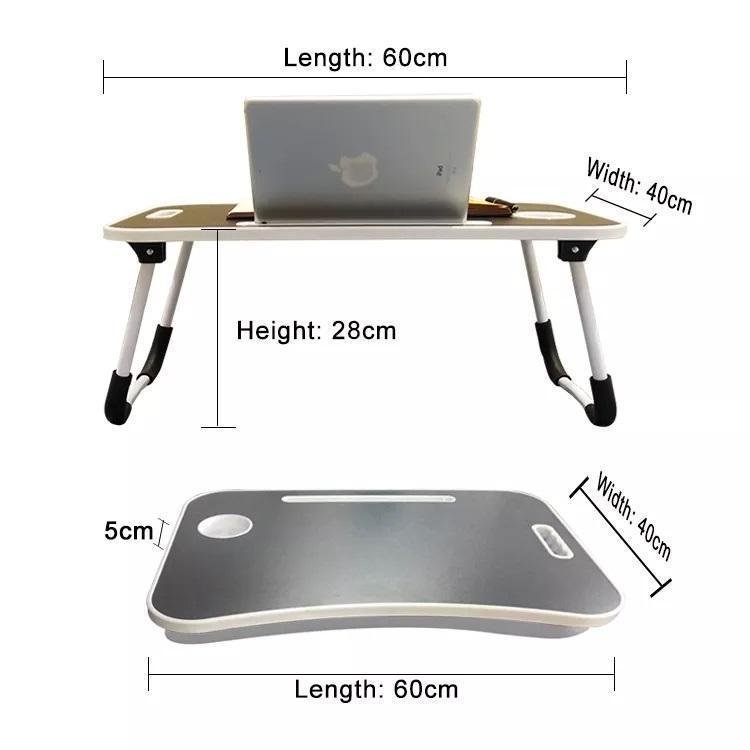 Mesa Notebook Dobrável e Portátil para Cama e Sofá Cor Preto - 4