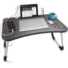 Mesa Notebook Dobrável e Portátil para Cama e Sofá Cor Preto - 1