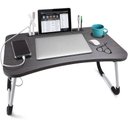 Ver imagem 1 de Mesa Notebook Dobrável e Portátil para Cama e Sofá Cor Preto